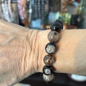 Black flower Bracelet